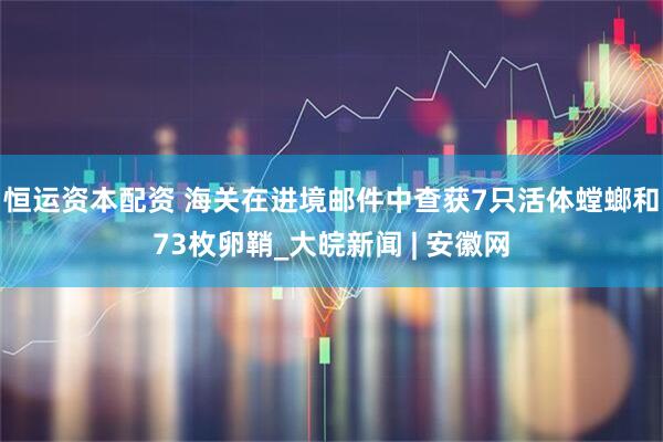 恒运资本配资 海关在进境邮件中查获7只活体螳螂和73枚卵鞘_大皖新闻 | 安徽网