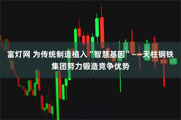 富灯网 为传统制造植入“智慧基因”——天柱钢铁集团努力锻造竞争优势