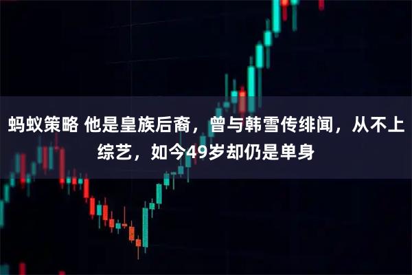 蚂蚁策略 他是皇族后裔,曾与韩雪传绯闻,从不上综艺,如今49岁却仍是单身